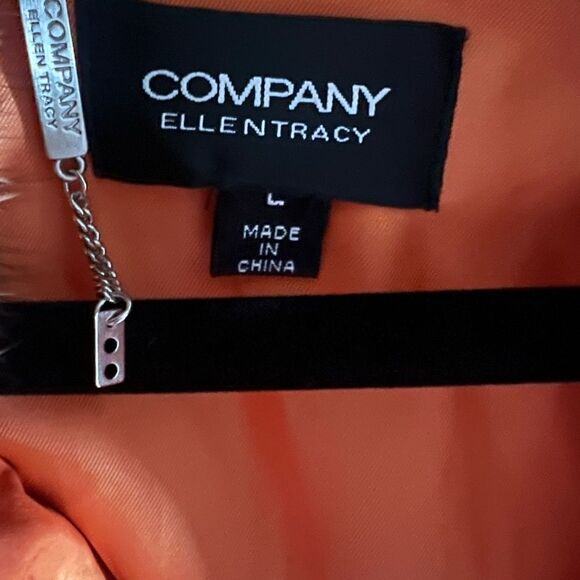 Ellen Tracy Duck Down Puffer Jacket with Chinese Rabbit Fur Collar and Sleeves - Picture 10 of 13